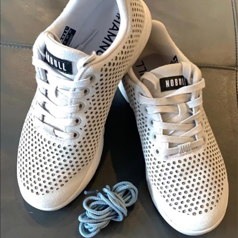 NoBull Light grey Suede Trainers